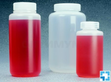 Бутыль 1000 мл, ПП, плоское дно, широкое горло, 7100g, 16 шт./уп., Thermo FS