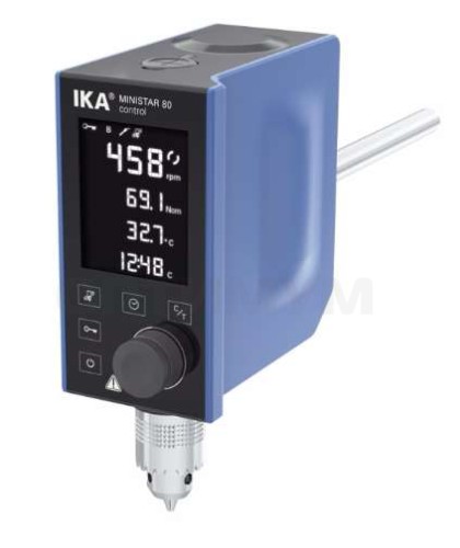 Мешалка верхнеприводная, до 50 л по воде, до 500 об/мин, Ministar 80 control, IKA