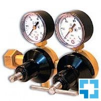 Редуктор газа для СO2, N2 двухступенчатый, до 0,6 МПа, 36,6 л/мин, (для инкубаторов Binder, Thermo, N-biotek), БГД-25, Россия